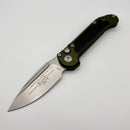 Pre-Owned Microtech Knives LUDT Gen III Stonewash Drop Point w/ OD Green Handle 1135-10OD
