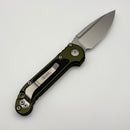 Pre-Owned Microtech Knives LUDT Gen III Stonewash Drop Point w/ OD Green Handle 1135-10OD