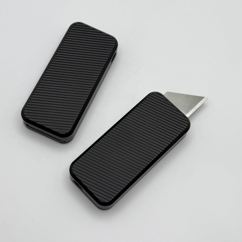 Rivery Manufacturing Zero Black File Pattern Aluminum w/ Changeable Razor Blade
