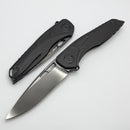 Custom Knife Factory Sukhoi-5 DLC Titanium Handles w/ DLC Crystal Ti Backspacer & Polished DLC M398