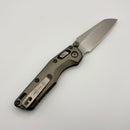 Pre-Owned Marfione Custom MSI RAM LOK Mini Double Vapor Blast Titanium Handles w/ Double Vapor Accents & Stonewash M390MK