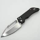 Heretic Custom Koschei Carbon Fiber Handle w/ Abalone Button Inlays & Mirror M390