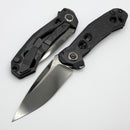 Custom Knife Factory T25 DLC Milled Titanium Handles w/ Polished DLC M398