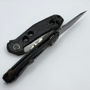 Custom Knife Factory T25 DLC Milled Titanium Handles w/ Polished DLC M398