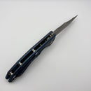 Hinderer XM18 3.5" Auto Battle Blue w/ Working Finish Bowie (Consignment)