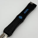 Marfione Custom Nemesis IV Black Handle w/ Blue Accents & D/E Compound Ground Cracked Ice