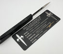 Marfione Custom Nemesis IV Black Handle w/ Blue Accents & D/E Compound Ground Cracked Ice
