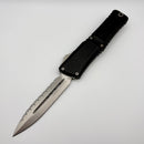 Microtech Knives Combat Troodon Gen III Stonewash Full Serrated Double Edge w/ Black Handle 1142-12 (Consignment)