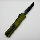 Microtech Knives Combat Troodon Gen III Black Single Edge w/ OD Green Handle 1143-1OD (Consignment)