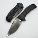 Custom Knife Factory & Anthony Marfione Collaboration Ratax w/ Blackwash Titanium Integral Handle & Polished DLC M398 One Per Household