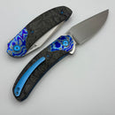 Reate Knives TF-4 Marble Carbon Fiber/ZircuTi Scales w/ 3.4" M398