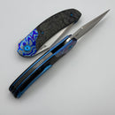 Reate Knives TF-4 Marble Carbon Fiber/ZircuTi Scales w/ 3.4" M398