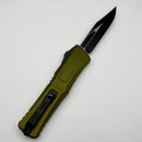 Microtech Knives Combat Troodon Gen III Black Bowie w/ OD Green Handle 1146-1OD (Consignment)