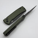 Chaves Pro-Tech Redencion 229 Auto w/ Green Handle & DLC Tanto S35VN