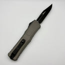 Microtech Knives Combat Troodon Gen III Black Bowie w/ Natural Clear Handle 1146-1NC (Consignment)