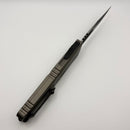 Microtech Knives Combat Troodon Gen III Black Bowie w/ Natural Clear Handle 1146-1NC (Consignment)