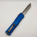 Microtech Knives Combat Troodon Gen III Stonewash Tanto w/ Blue Handle 1144-10BL (Consignment)