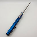 Microtech Knives Combat Troodon Gen III Stonewash Tanto w/ Blue Handle 1144-10BL (Consignment)