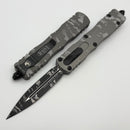 Microtech Dirac Delta Natural Clear Pixel Camo w/ Black D/E 227-1NCPXC