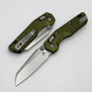 Microtech MSI RAM LOK Mini OD Green Frag Aluminum Handles w/ Part Serrated Stonewash M390MK 210M-11FROD