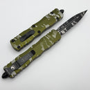 Microtech Dirac Delta OD Green Pixel Camo w/ Black D/E 227-1ODPXC