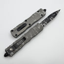 Microtech Dirac Delta Natural Clear Pixel Camo w/ Black Part Serrated D/E 227-2NCPXC