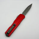 Microtech Cypher II D/E Apocalyptic w/ Red Handle 1242-10APRD (Consignment)