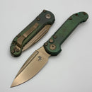 Microtech Marfione Select LUDT Gen III Antique Green Titanium Slab Side Handles & Bronze S/E 1135-13MS2