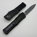 Microtech Knives Combat Troodon Gen III Black D/E w/ Gray Accents 1142-1GYSK