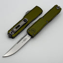 Microtech UTX-70 Gen IV w/ OD Green Handle & Stonewash S/E M390MK 11484-10OD