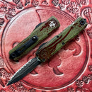 Microtech UTX-85 Gen IV Outbreak T/E Full Serrated M390MK Signature Series 12324-3OBDS