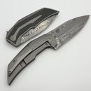 Reate Knives T4000 Titanium Handle w/ Carbon Fiber Inlay & 3.875" Damasteel