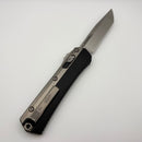 Microtech Glykon Stonewash Standard Tanto w/ Bead Blast Overlay 185-10 (Consignment)