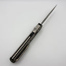 Microtech Glykon Stonewash Standard Tanto w/ Bead Blast Overlay 185-10 (Consignment)
