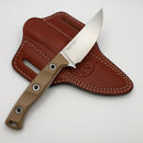 Microtech Akris w/ Dark Earth G-10 Handles & Stonewash Standard M390MK 95-10DE-3