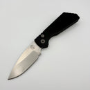 Discontinued Pro-Tech PT Plus Black Aluminum Handle & Stonewash MagnaCut Blade PT201 (Consignment)