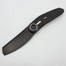 Reate Knives VK-CLU DLC Titanium Handles & Frosted Satin DLC Elmax