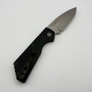 Discontinued Pro-Tech PT Plus Black Aluminum Handle & Stonewash MagnaCut Blade PT201 (Consignment)