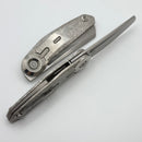 Reate Knives VK-CLU Crystal Titanium Handles & Hand Satin Elmax
