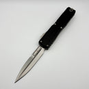 Factory Blem Microtech Ultratech EX - ZBP Bayonet Stonewash w/ Black Milled Handle Signature Series 1120EX-10S