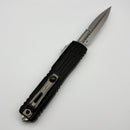 Factory Blem Microtech Ultratech EX - ZBP Bayonet Stonewash w/ Black Milled Handle Signature Series 1120EX-10S