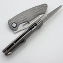 Kunwu Verta Geronimo Diamond Texture Titanium Handle w/ Vanax B718T-1A
