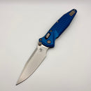 Factory Blem Microtech Socom Ram-Lok w/ Blue Aluminum Frag Handles & S/E Stonewash M390MK 160RL-10FRBL