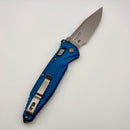 Factory Blem Microtech Socom Ram-Lok w/ Blue Aluminum Frag Handles & S/E Stonewash M390MK 160RL-10FRBL