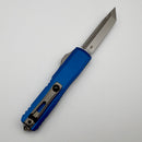 Factory Blem Microtech UTX-70 Gen IV w/ Blue Handle & Stonewash T/E M390MK 11494-10BL