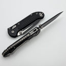 Microtech Knives LUDT Ram-Lok w/ Black Frag Handle & Black Tanto 1136RL-1FR