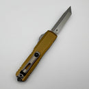 Factory Blem Microtech UTX-70 Gen IV w/ Tan Handle & Stonewash T/E M390MK 11494-10TA