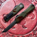 Microtech Knives Mini Hera Outbreak T/E Part Serrated M390MK Signature Series 1704M-2OBDS