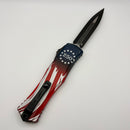 Factory Blem Microtech Knives Hera II USA 1776-2026 250TH Tactical D/E Signature Series 1702-1S-4J250
