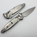 Marfione Select Microtech Socom Ram-Lok Titanium Slab Handles w/ Bronze Accents & Stonewash M390MK 160RLS-10MS2